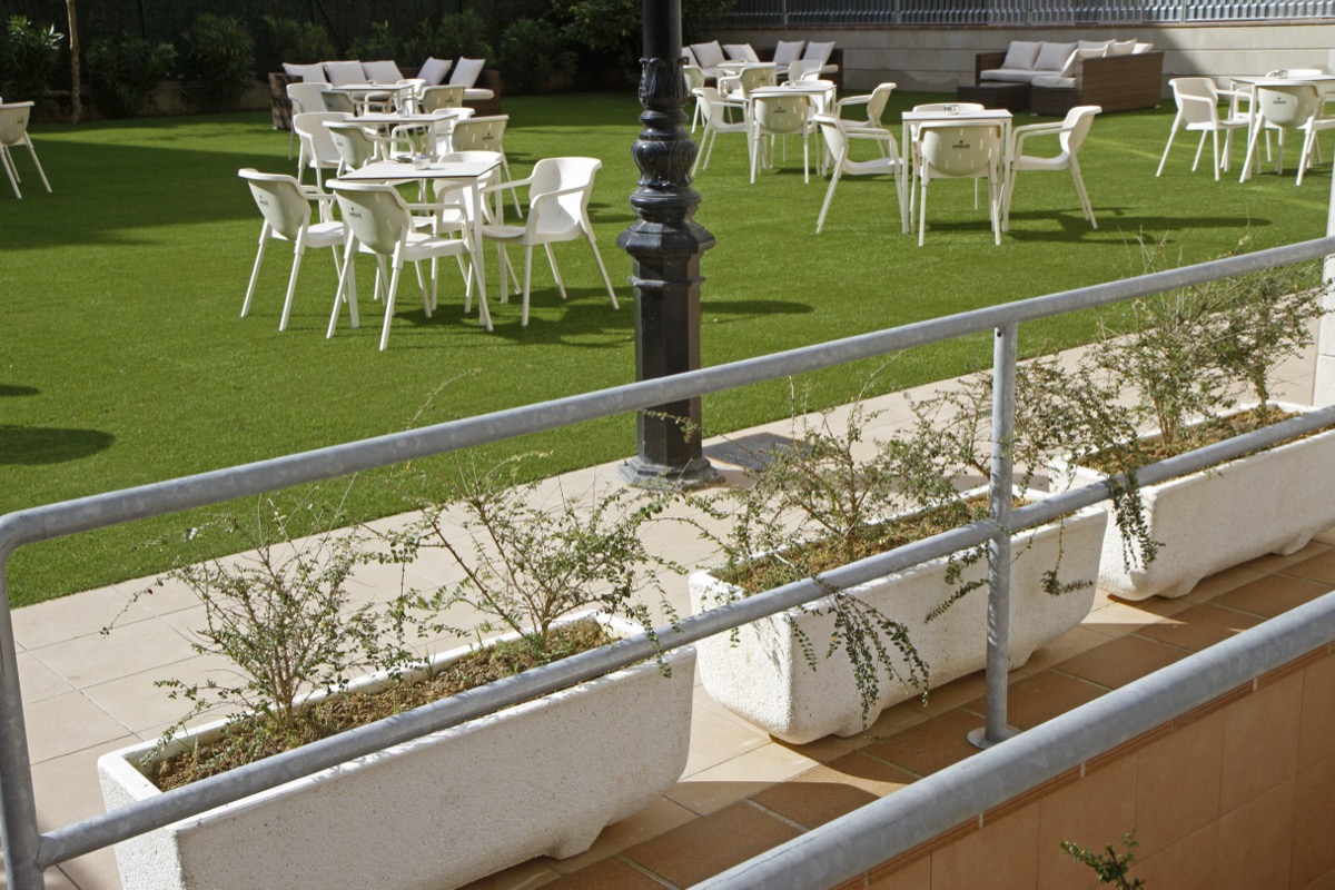 Terraza exterior, Hotel Playa de Merón